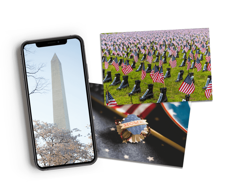 Patriotic seasonal marketing content