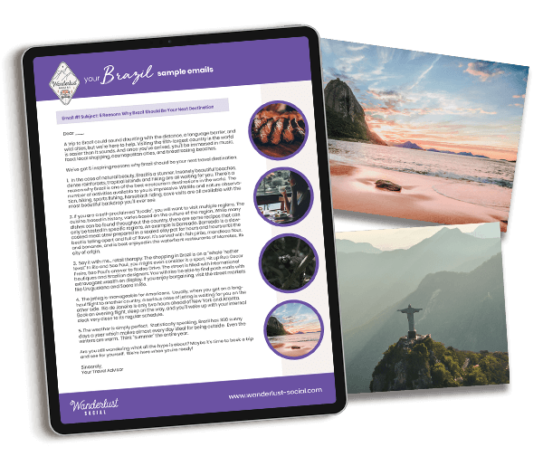 Brazil Marketing Content for travel agencies