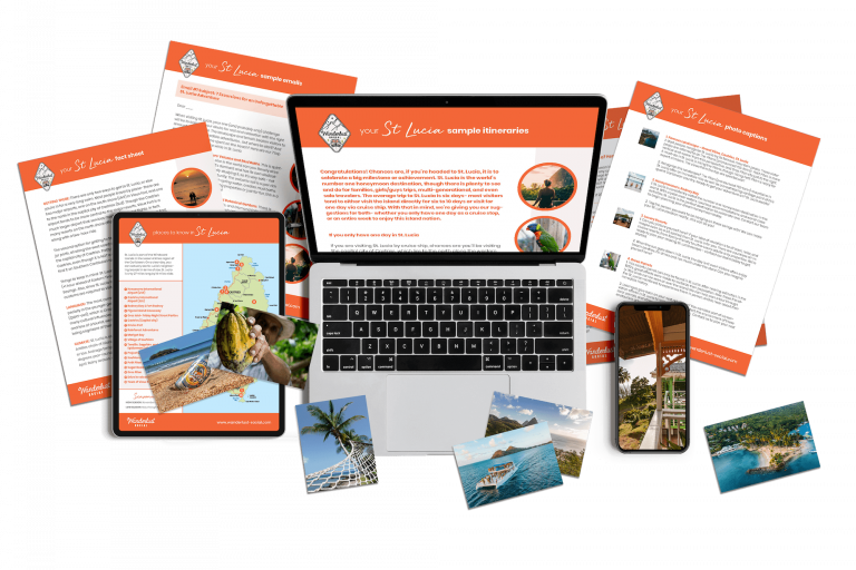 St Lucia Marketing content for travel agents
