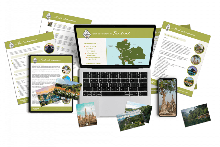 Thailand travel marketing content
