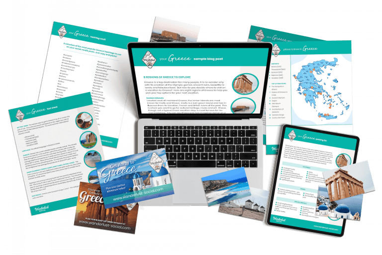 Greece Marketing Content for travel agents