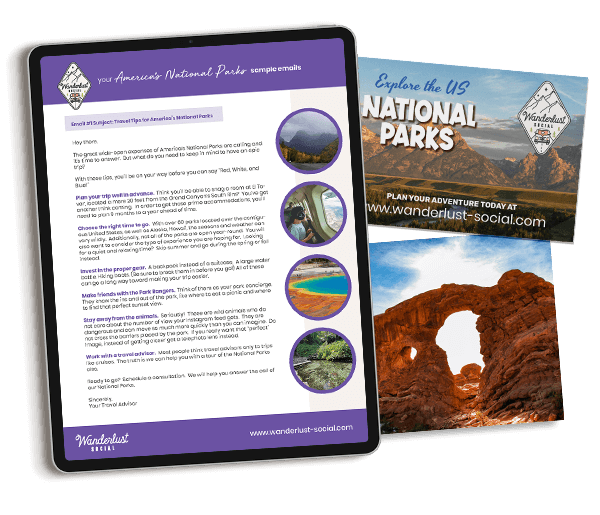 National Parks marketing for travel agency