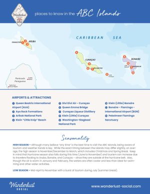 ABC Islands Destination Map | Wanderlust Social