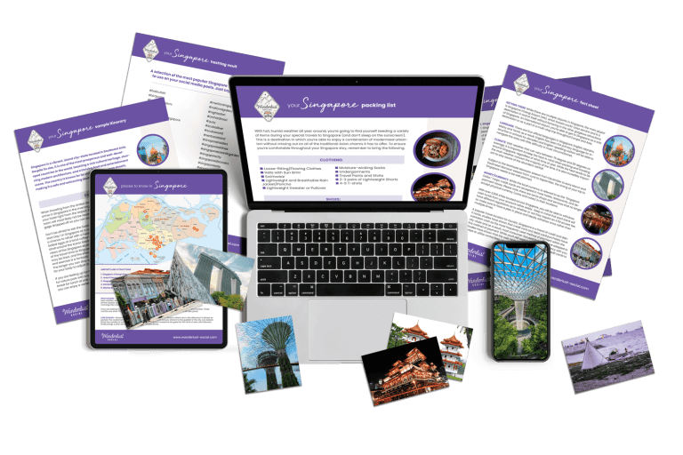 Singapore travel marketing content and images