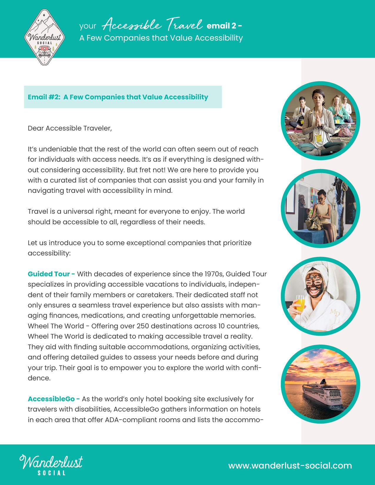 A Few Companies that Value Accessibility Email | Wanderlust Social