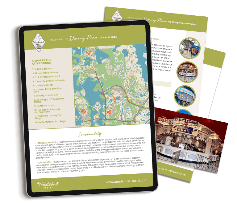Disney Dining Travel Marketing