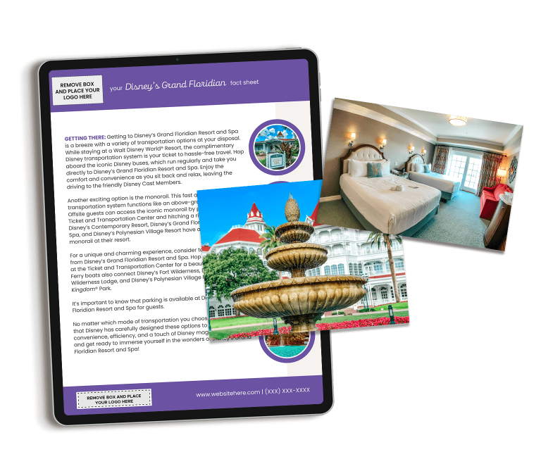 Disney World Hotel Marketing Grand Floridian