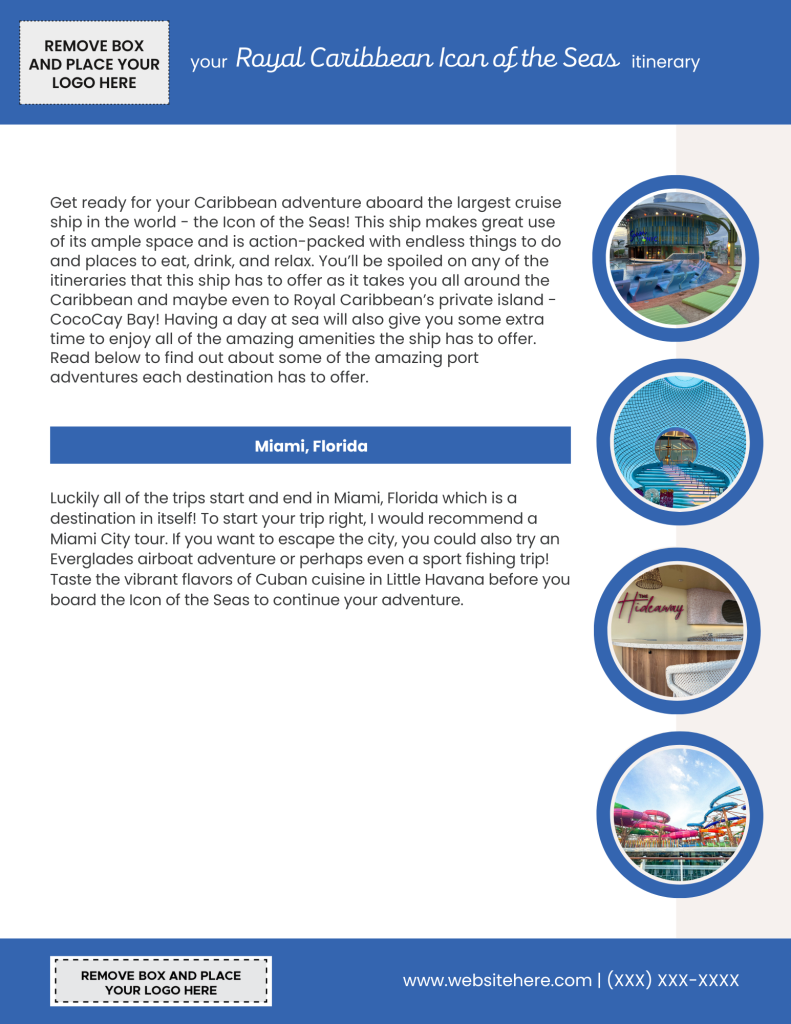 Royal Caribbean Icon of the Seas Itinerary | Wanderlust Social