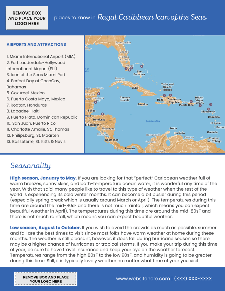 Royal Caribbean Icon of the Seas Map | Wanderlust Social
