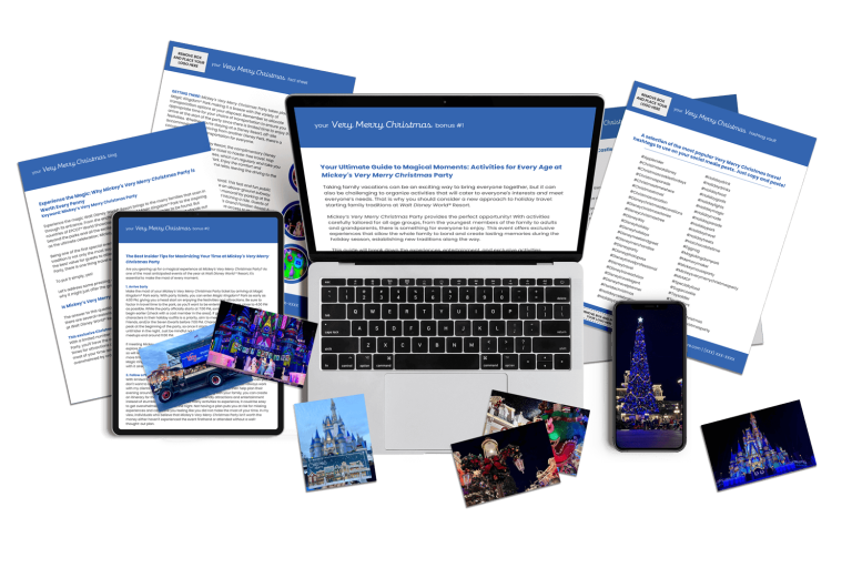 Disney Christmas Magic Kingdom Marketing Content Bundle