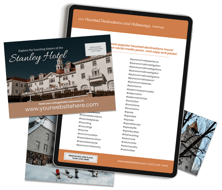Haunted destination travel marketing content