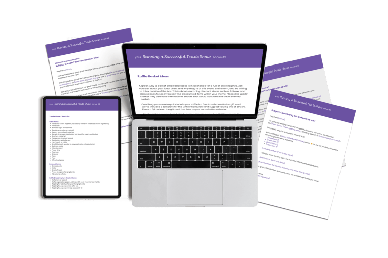 Trade Show Resource Bundle for Travel Agents