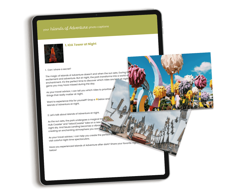 Islands of Adventure Marketing Content for Travel Agencies