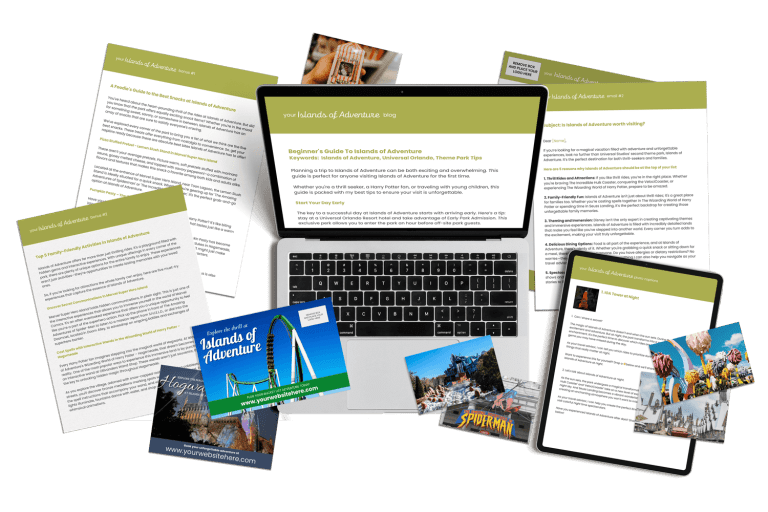 Universal Islands of Adventure Marketing Content Bundle