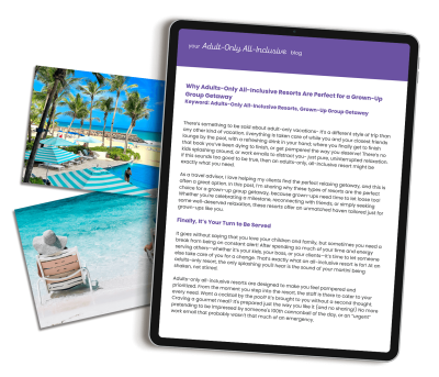 Adults-Only All Inclusive Marketing Content Bundle | Wanderlust Social