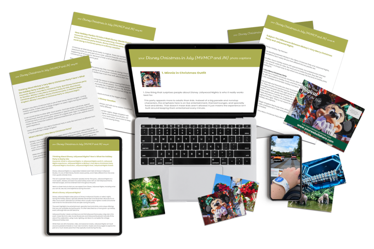 Disney Christmas in July marketing content bundle includes done-for-you content for travel agents.
