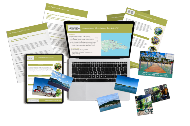 Our Dominican Republic marketing content includes done-for-you content for travel agents.