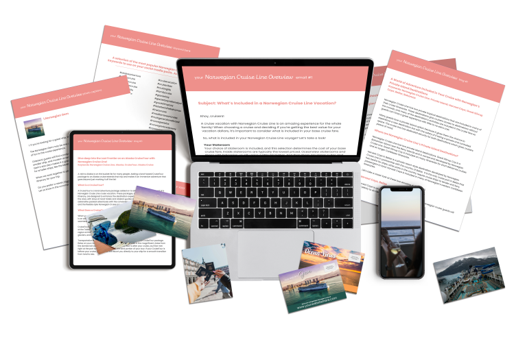 Norwegian Cruise Line content marketing for travel professionals
