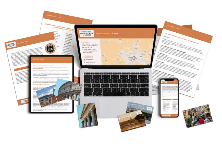 Our Rome marketing content includes done-for-you content for travel agents.