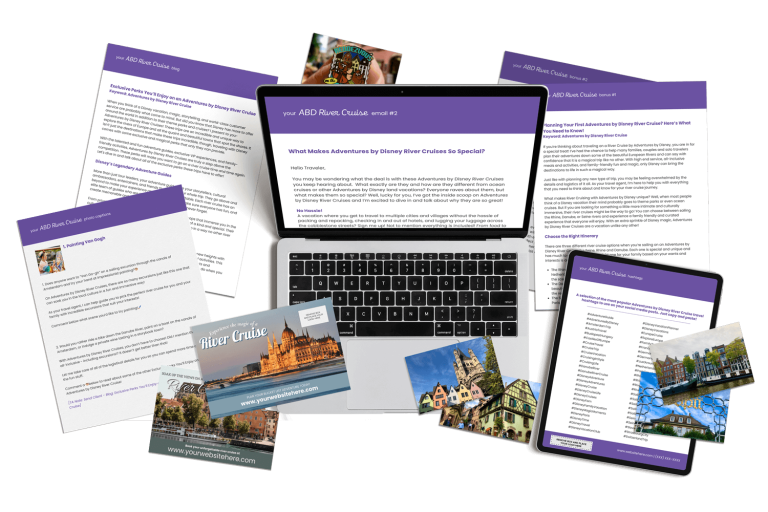 Adventures by Disney River Cruise Marketing Content for Travel Agencies