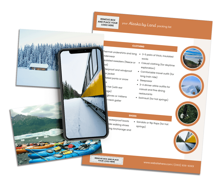Alaska marketing content for travel agents