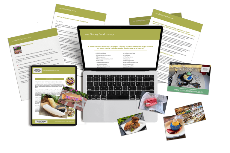 Disney World Snacks and Drinks Content Marketing
