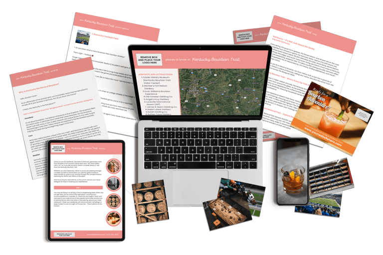 Kentucky bourbon trail content marketing bundle for travel agents
