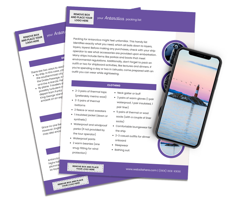 Antarctica Travel Marketing bundle