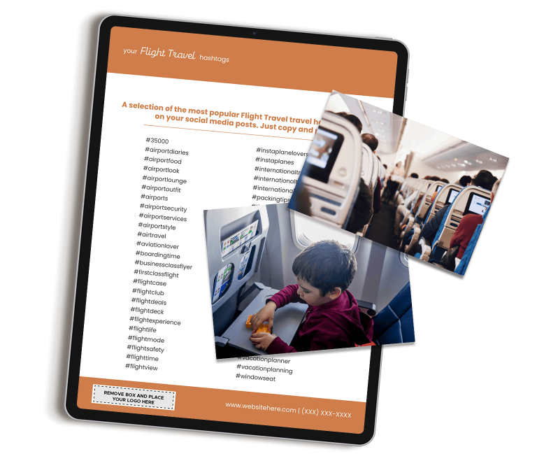 Flight travel content marketing