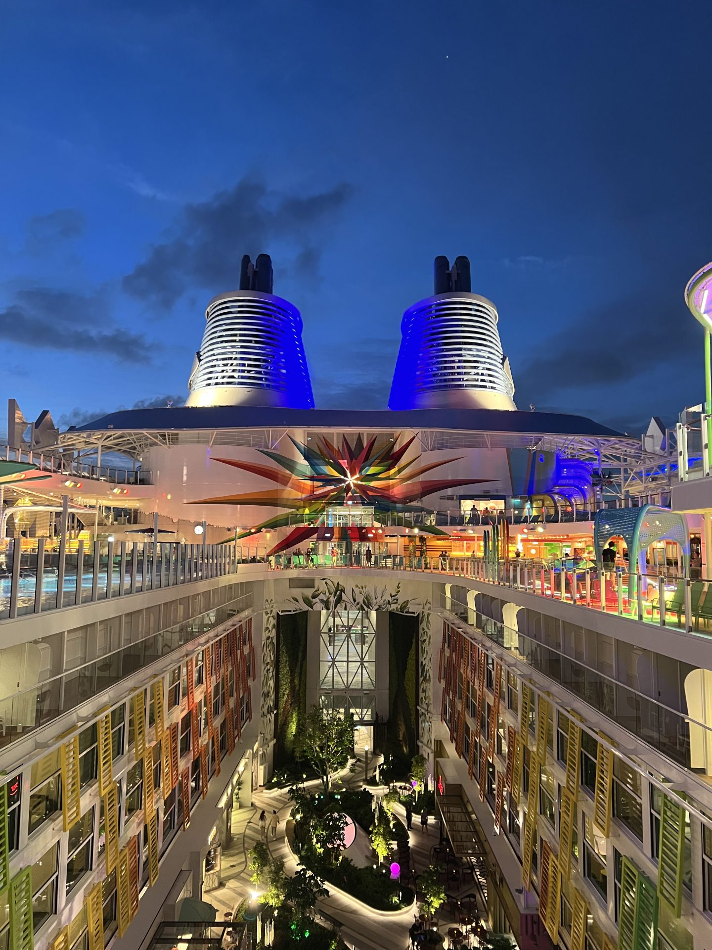 Royal Caribbean Icon of the Seas - Central Park at Night - WLS ...