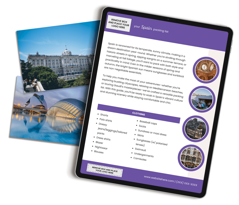 Marketing travel content for Spain for travel agencies
