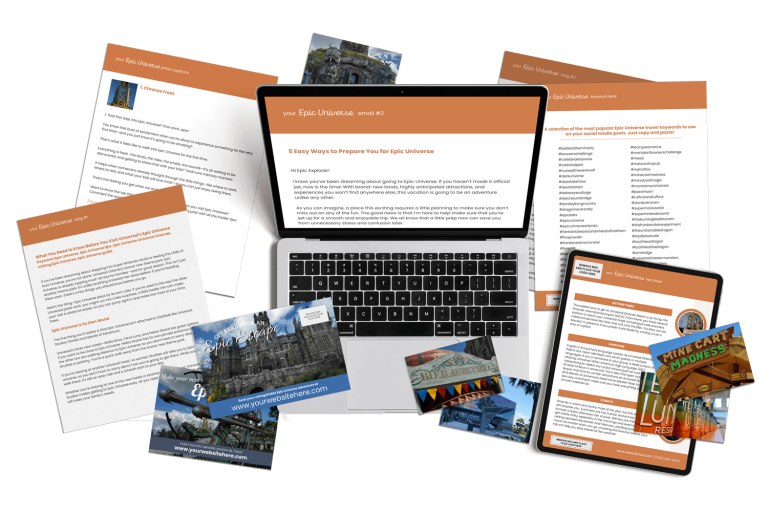 Epic Universe Universal Theme Park Marketing Content Bundle