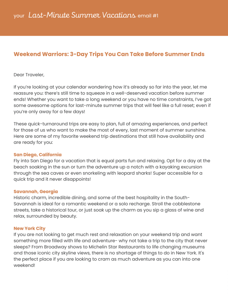 Weekend Warriors: 3-Day Trips You Can Take Before Summer Ends (email ...