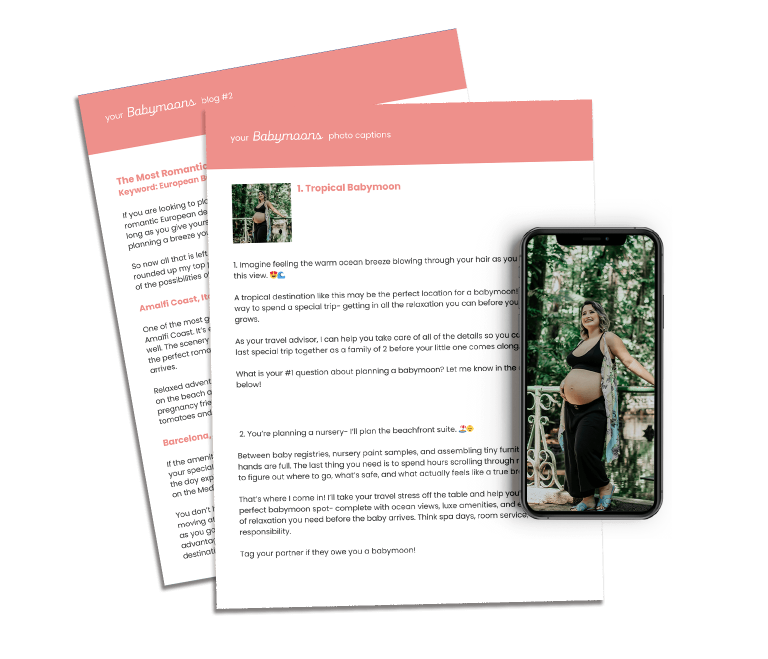 Travel Content Marketing for Babymoons