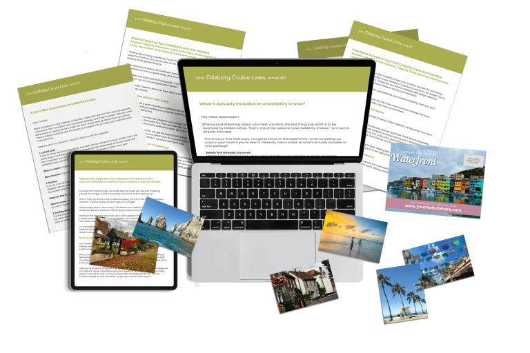 Celebrity Cruise Lines content marketing bundle