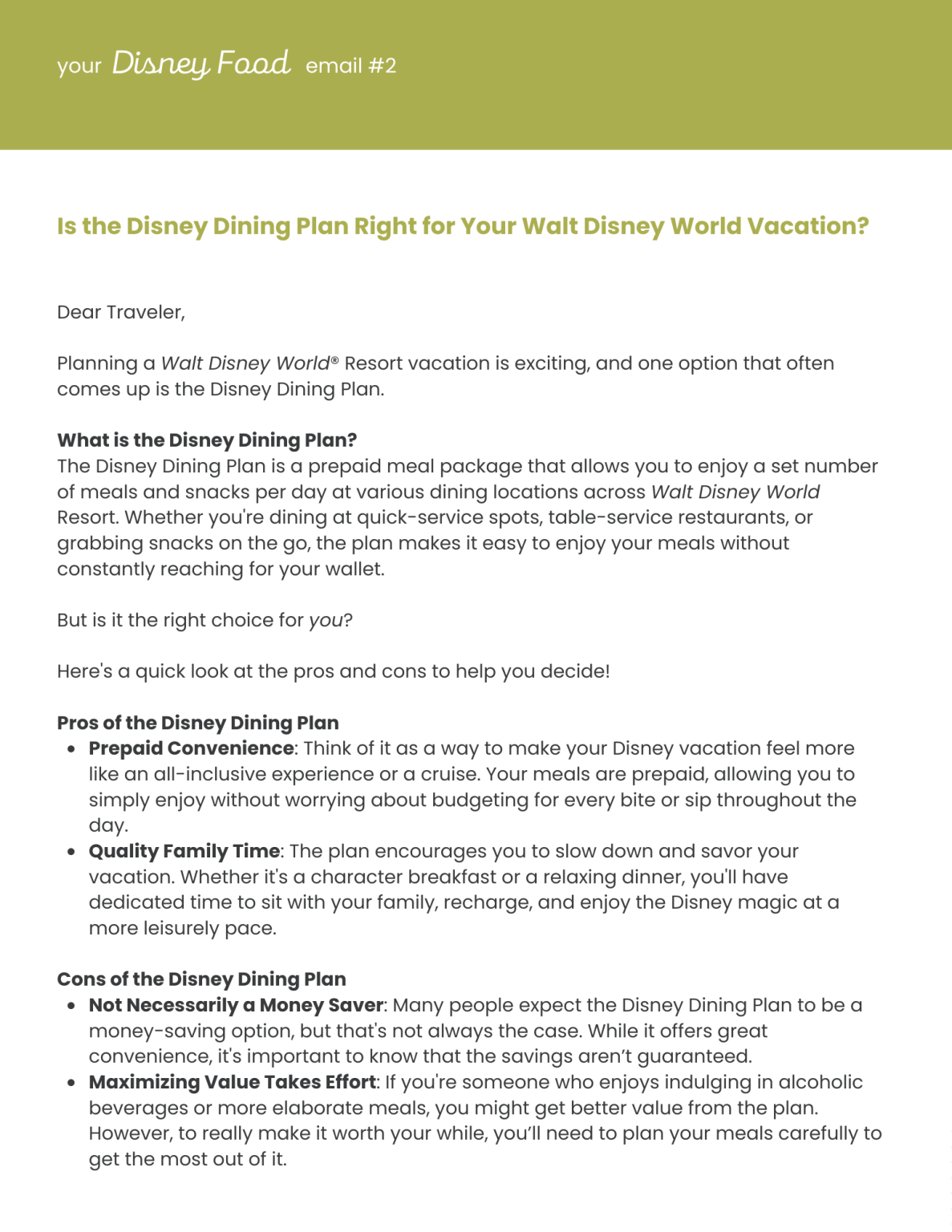 Is the Disney Dining Plan Right - Food And Drinks At The Magical Theme Park Email 2 1187x1536