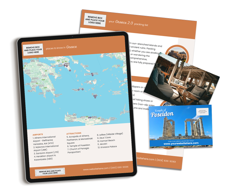 Greece marketing content for travel agents