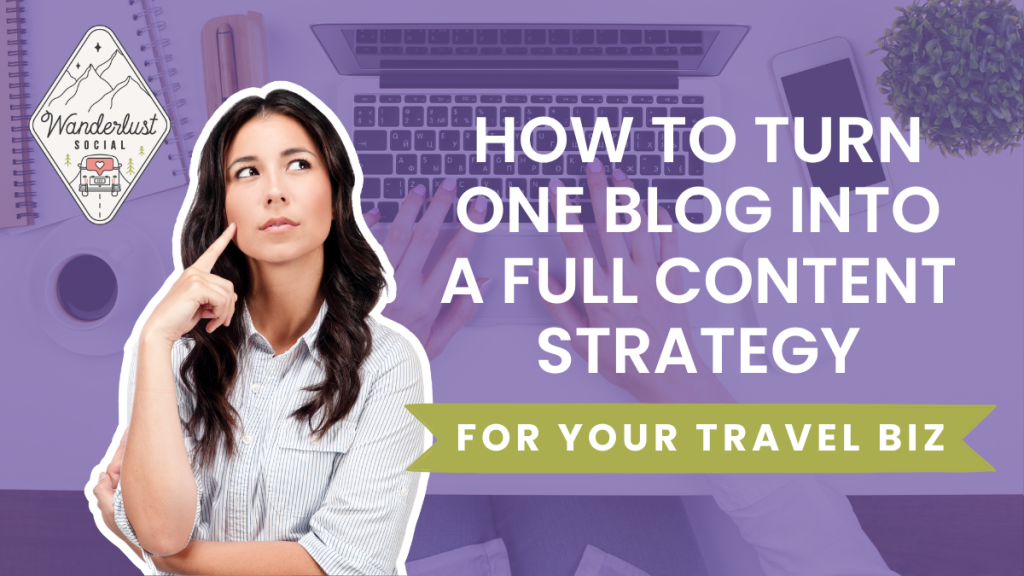 How to Turn One Blog into a Full Content Strategy for Your Travel Business
