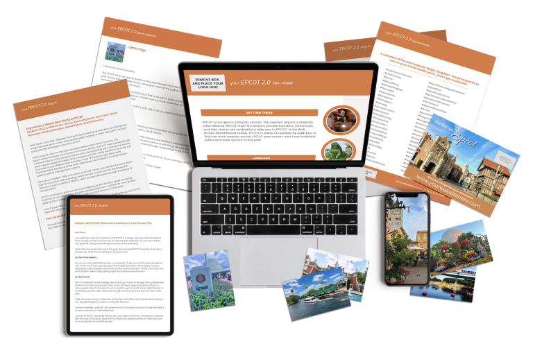 Our EPCOT marketing content includes done-for-you content for travel agents.