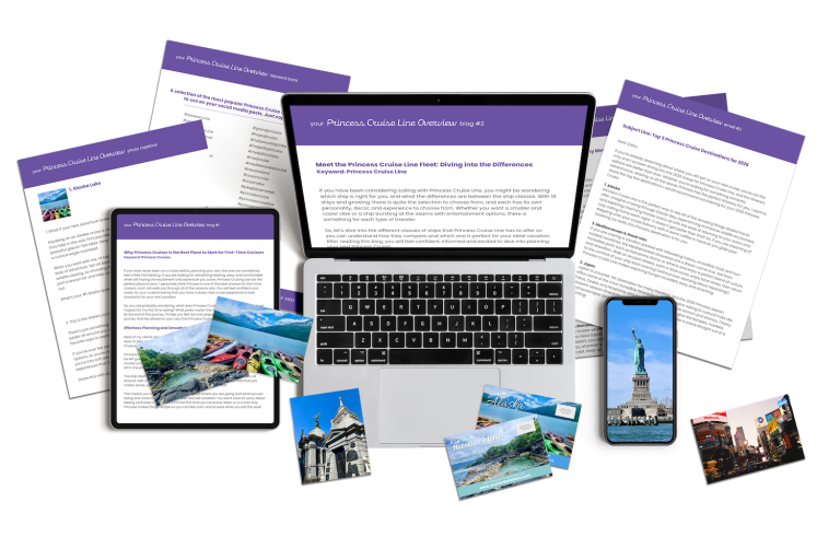 Princess Cruise Line content marketing for travel agents