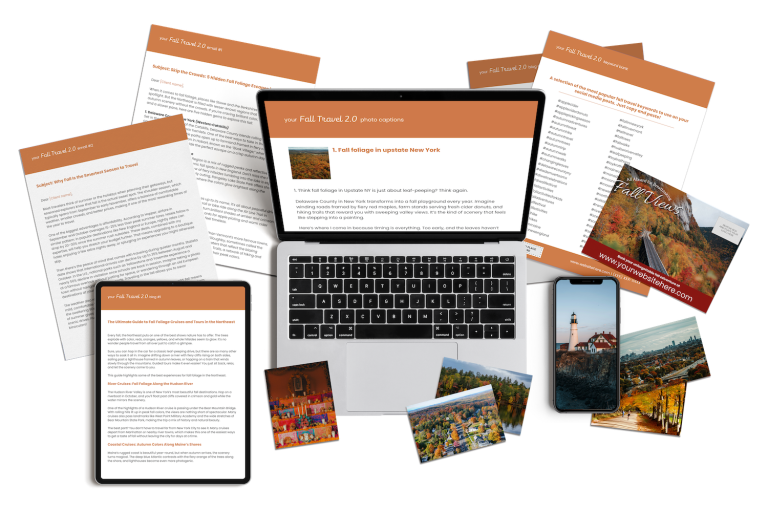 Our Fall Travel marketing content includes done-for-you content for travel agency professionals.