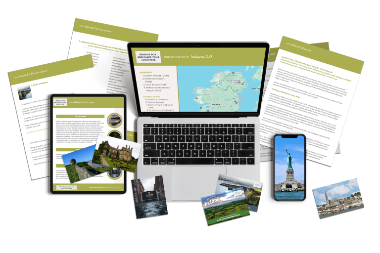Our Ireland marketing content includes done-for-you content for travel agency professionals.